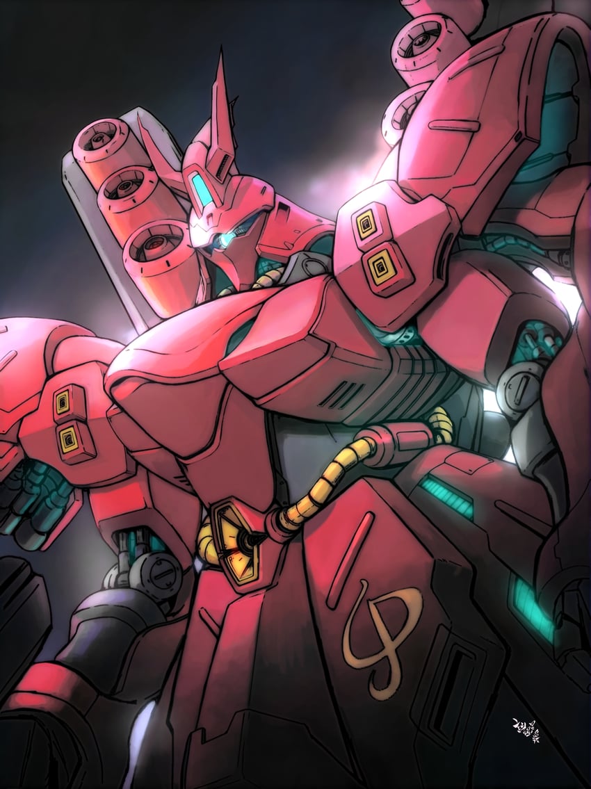 sazabi (gundam and 1 more) drawn by moroboshi_danshaku