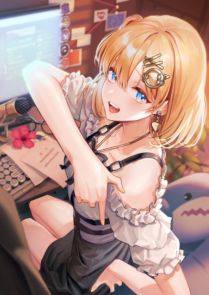 watson amelia, takodachi, bloop, bubba, death-sensei, and 1 more (hololive and 1 more) drawn by tag_(tf18080512)