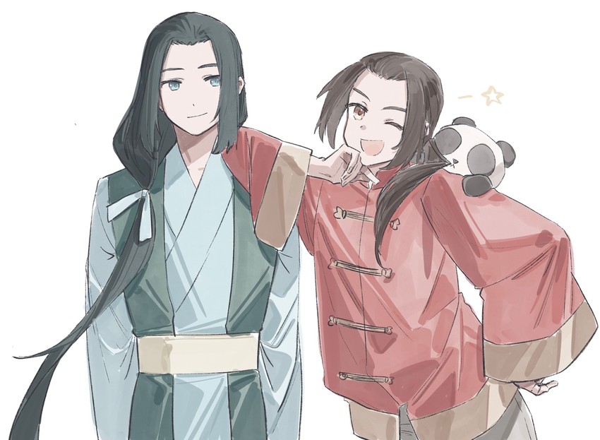 china and wuxian (axis powers hetalia and 1 more) drawn by gihuta_hiroshi