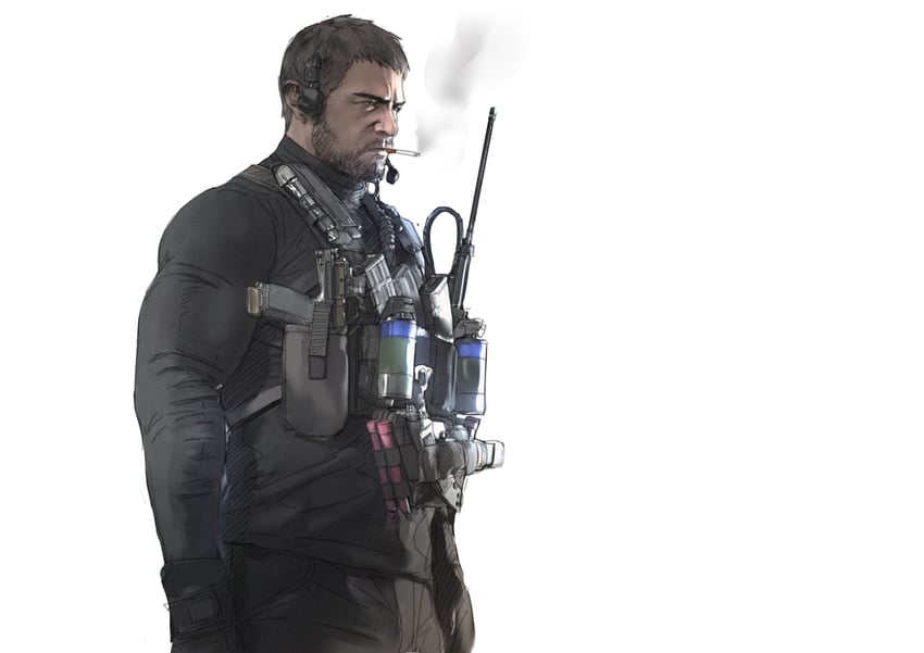 chris redfield (resident evil and 1 more) drawn by argent_moon