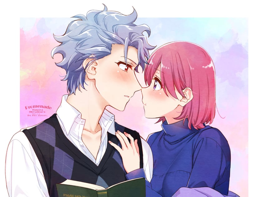 protagonist and shitara seiji (tokimeki memorial and 2 more) drawn by krudears