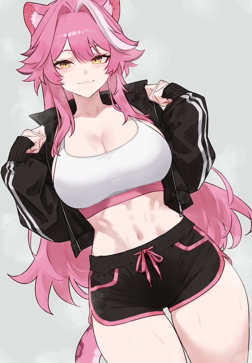 raora panthera (hololive and 1 more) drawn by bluefield