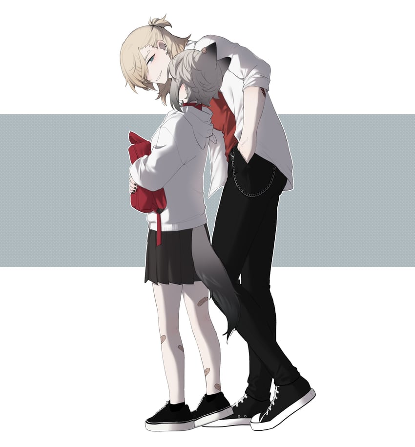 player character, whitney, and shoya (original and 1 more) drawn by kai_(drakkai10)