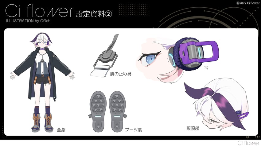 flower and ci flower (vocaloid and 1 more) drawn by oguchi
