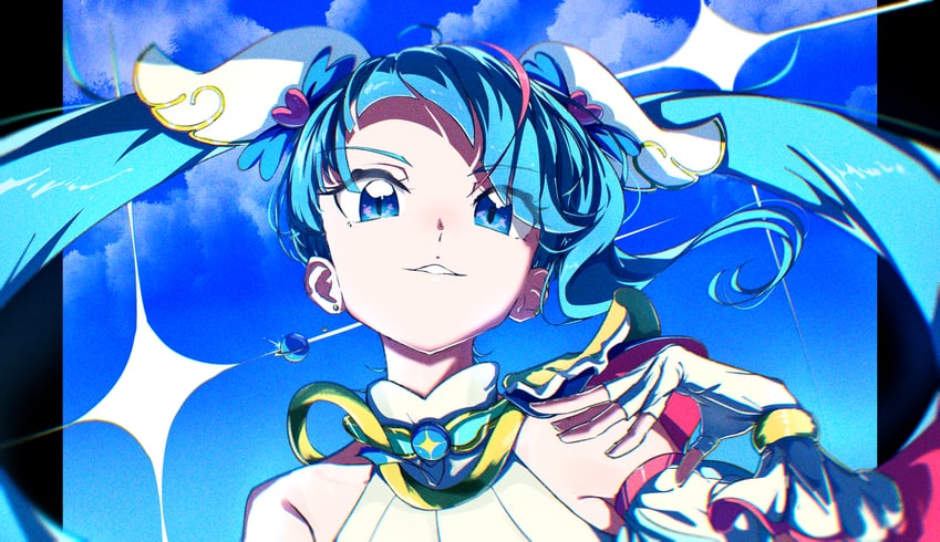 sora harewataru and cure sky (precure and 1 more) drawn by g2_atelier