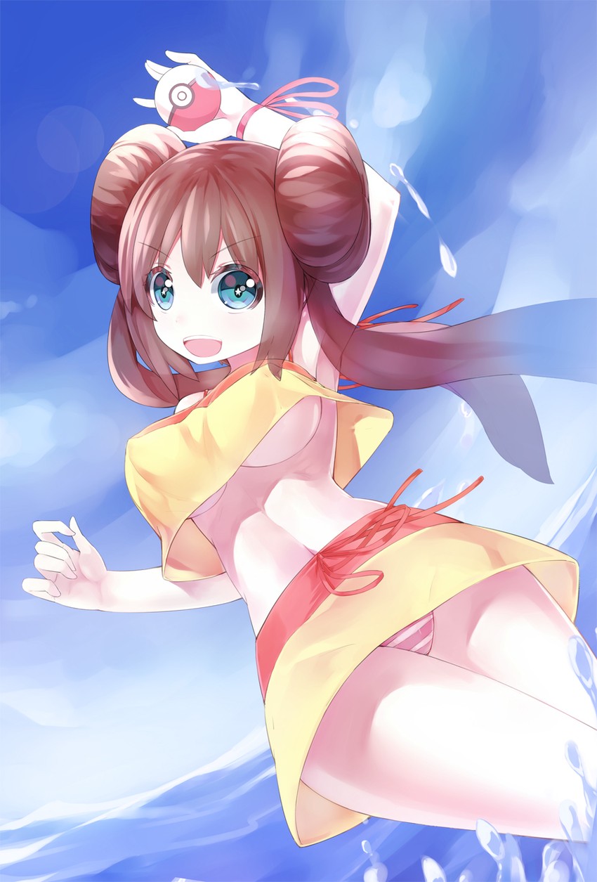 rosa (pokemon and 1 more) drawn by ririko_(zhuoyandesailaer)