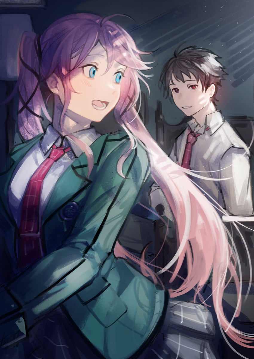 nadia rayne and swin abel (eiyuu densetsu and 2 more) drawn by akningovo