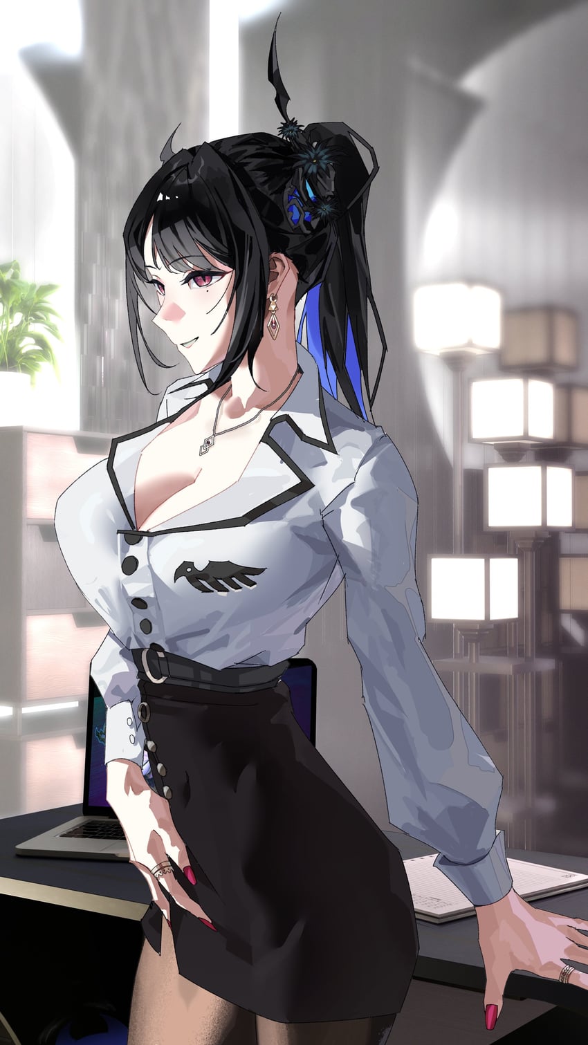 nerissa ravencroft (hololive and 1 more) drawn by thekaiyip
