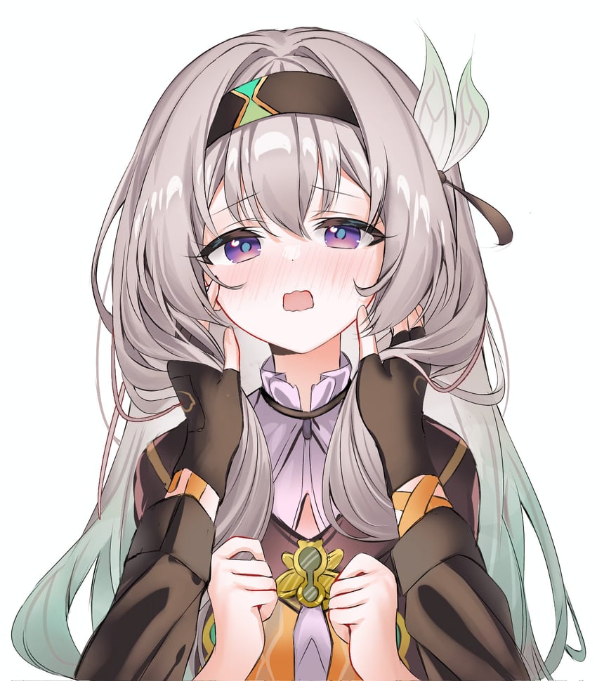 trailblazer, firefly, and caelus (honkai and 1 more) drawn by devl_ga_aru
