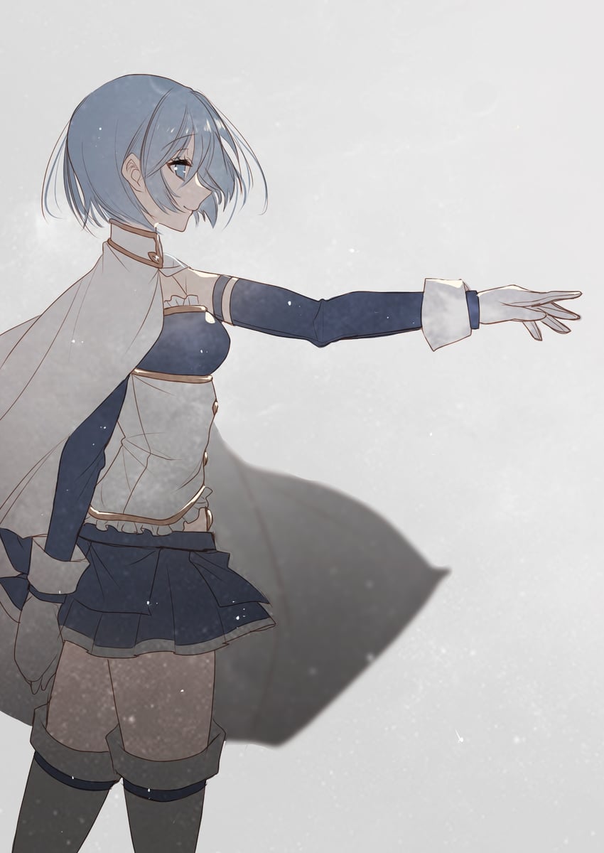 miki sayaka (mahou shoujo madoka magica) drawn by misteor