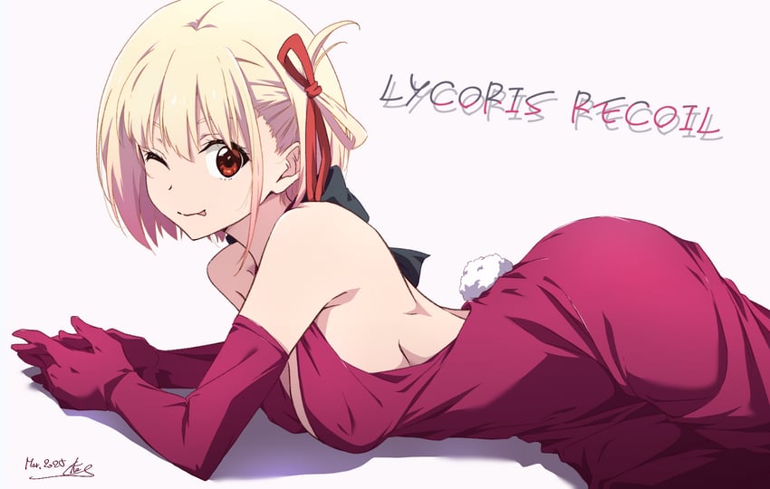 nishikigi chisato (lycoris recoil) drawn by nii_manabu