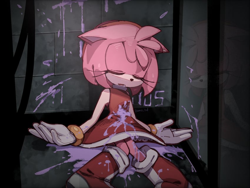 amy rose (danganronpa and 3 more) drawn by kumo_zd