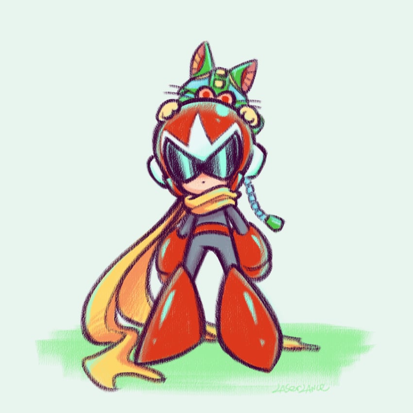 proto man and tango (mega man) drawn by laser-lance