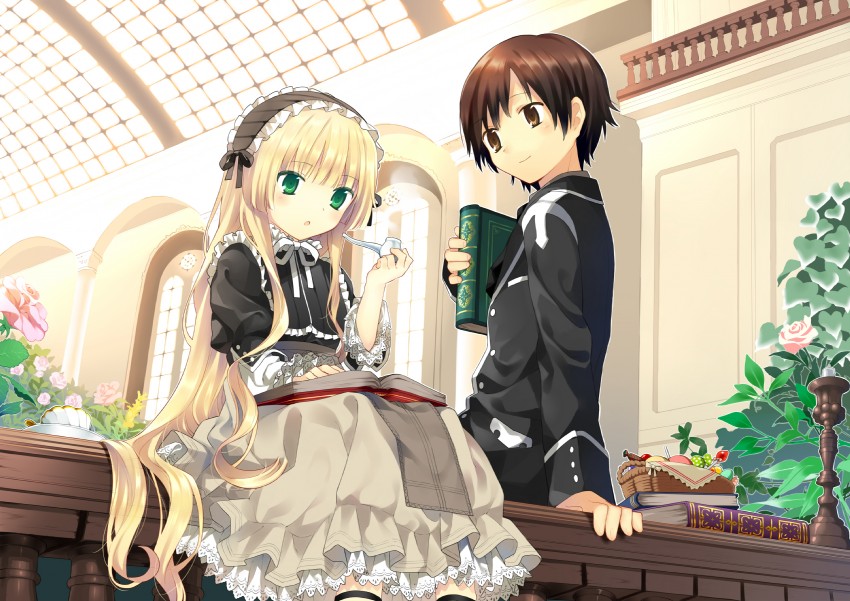 victorica de blois and kujou kazuya (gosick) drawn by hanabana_tsubomi