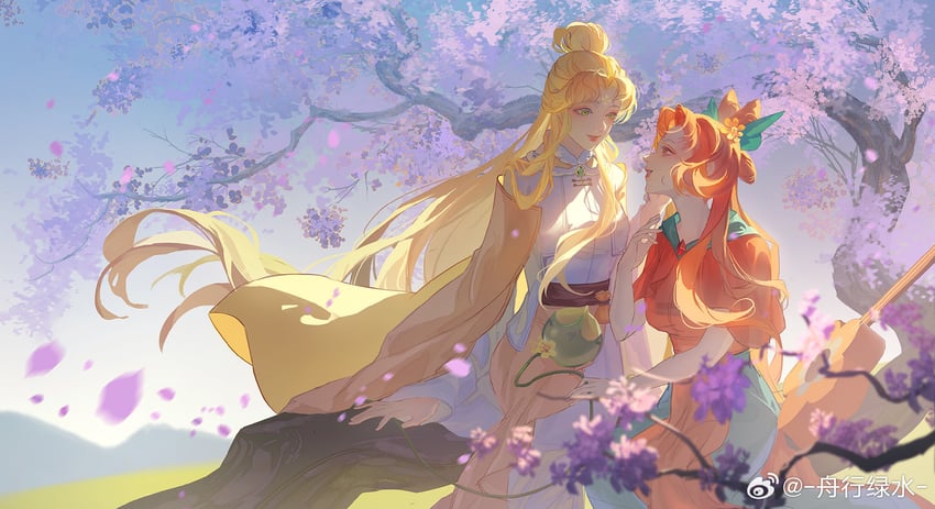 golden osmanthus cookie and red osmanthus cookie (cookie run) drawn by zhouxinglvshui