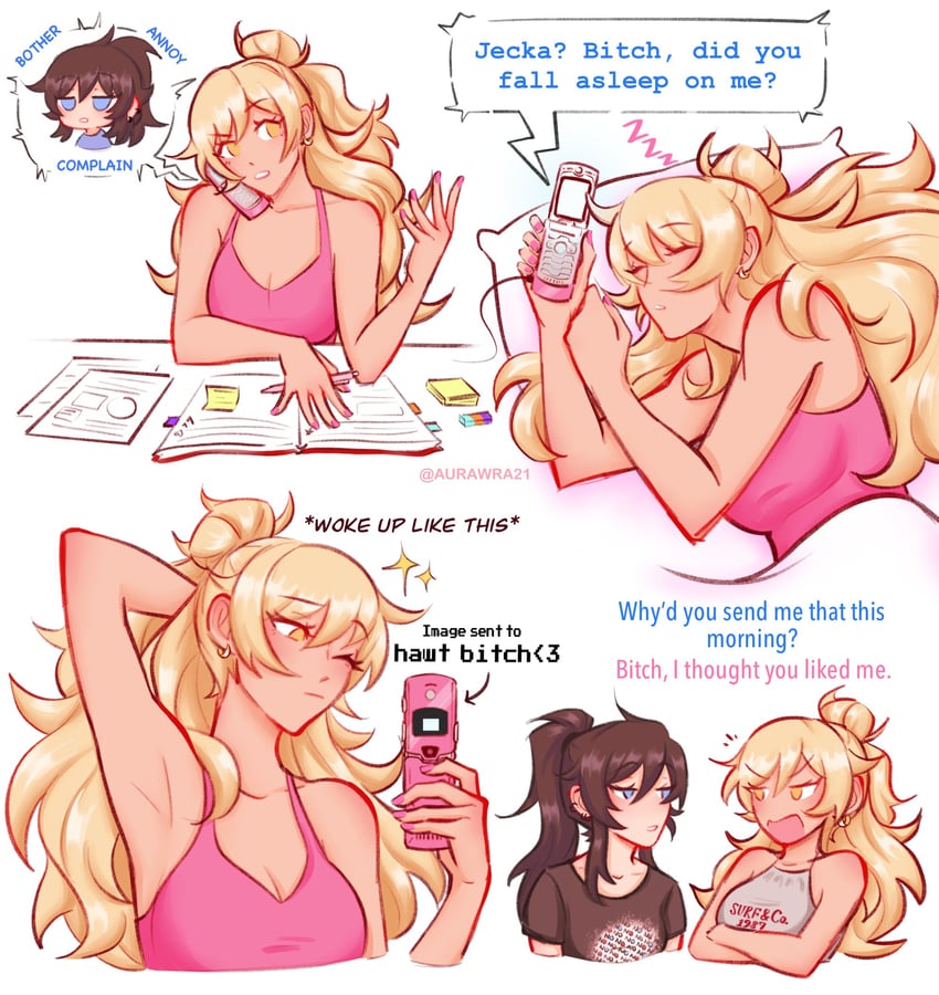 nicole and jecka (class of 09) drawn by aurora_(aurawra21)
