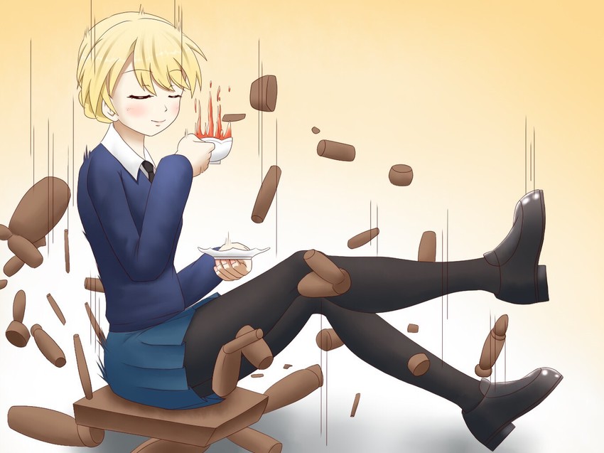 darjeeling (girls und panzer and 1 more) drawn by amezuku