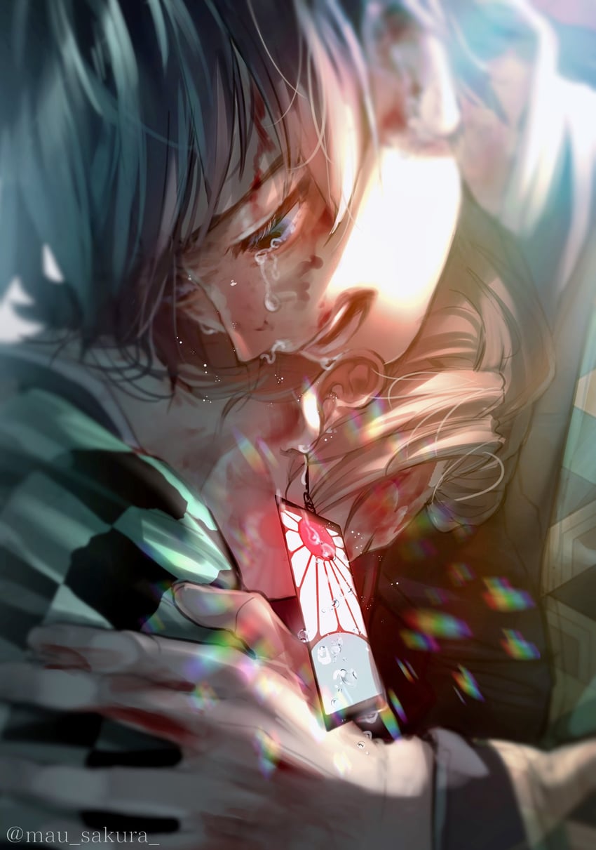 kamado tanjirou and tomioka giyuu (kimetsu no yaiba) drawn by mau_sakura