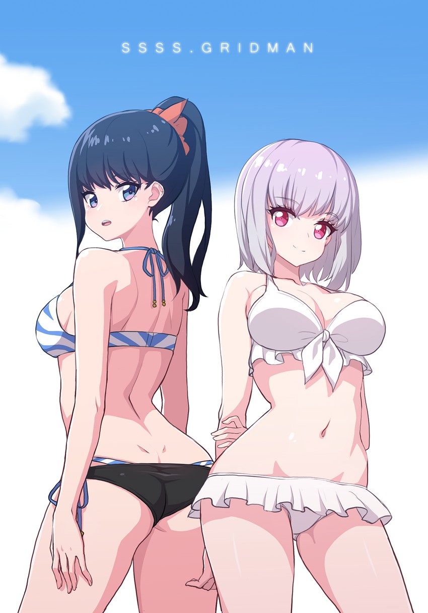 takarada rikka and shinjou akane (gridman universe and 1 more) drawn by narynn