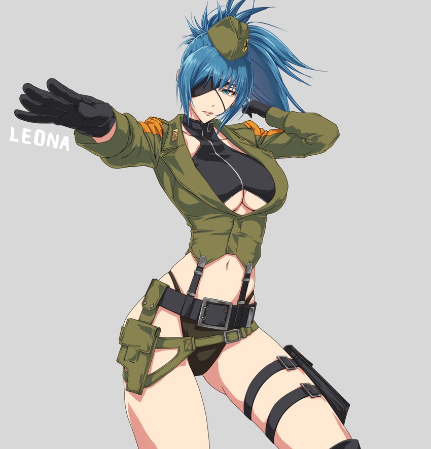 leona heidern (the king of fighters and 2 more) drawn by l.g_(greenforce1)