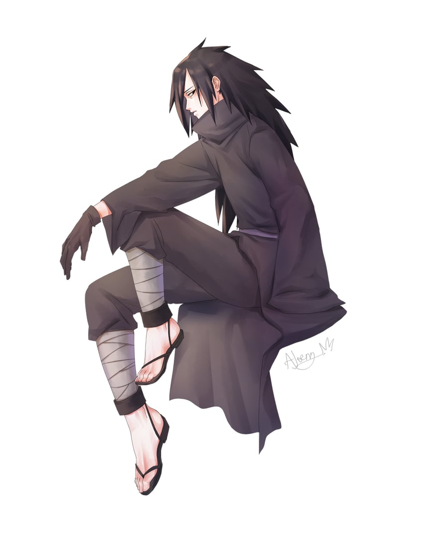 uchiha madara (naruto and 1 more) drawn by qjqjqjql