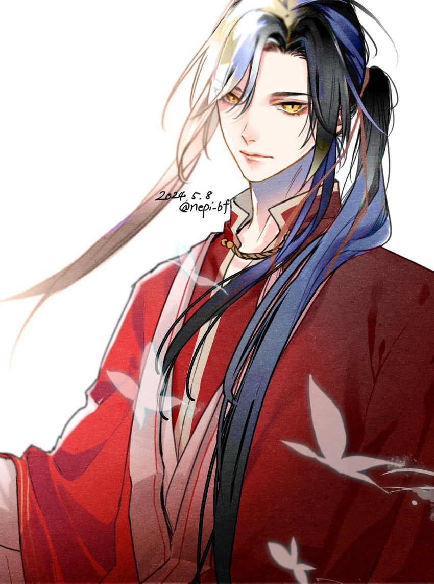 hua cheng and san lang (tianguan cifu) drawn by ykmr_(haga)
