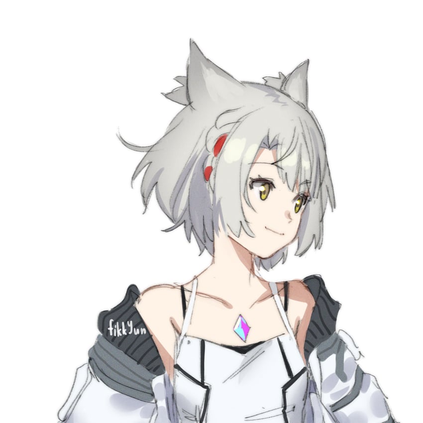 mio (xenoblade chronicles and 1 more) drawn by fikkyun