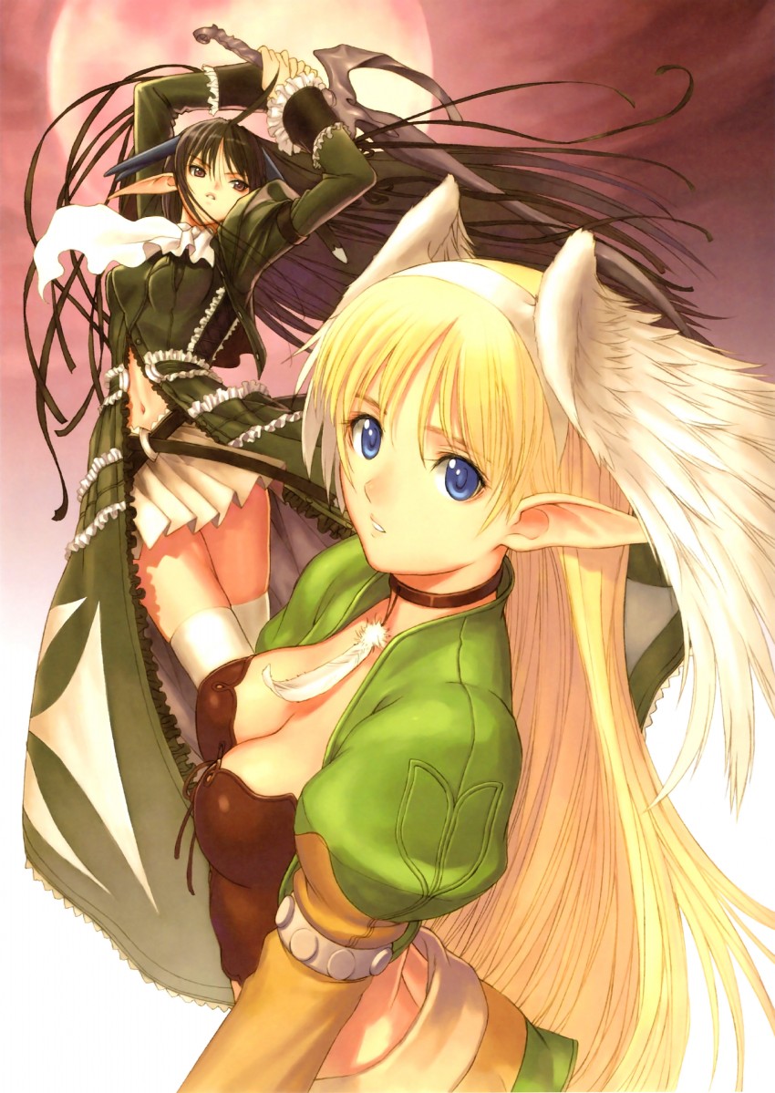 xecty ein and elwing (shining and 2 more) drawn by tony_taka