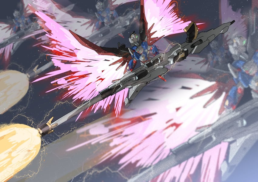 destiny gundam spec ii (gundam and 2 more) drawn by exocet_(exocet4)
