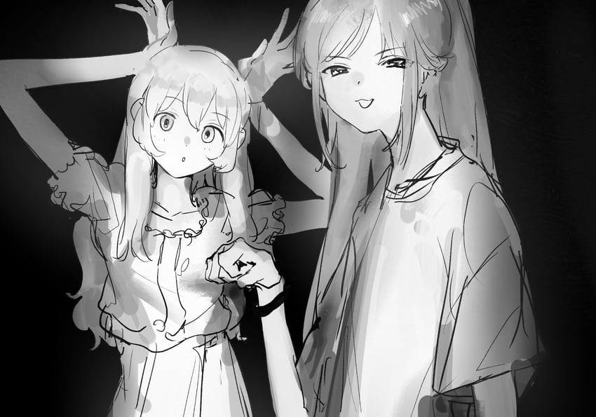 hoshimiya ichigo and otoshiro seira (aikatsu!) drawn by suiso_(owp)