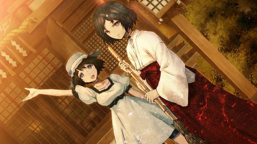 shiina mayuri and urushibara luka (steins;gate) drawn by huke
