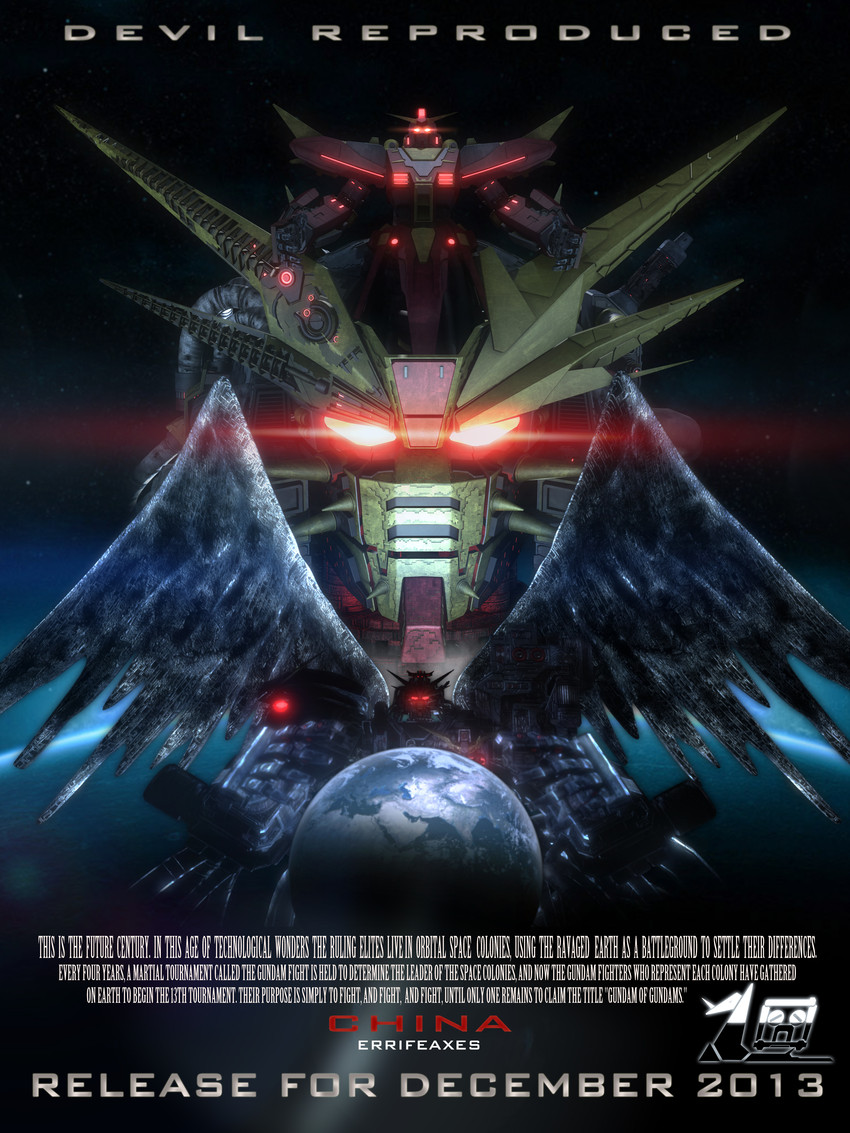 devil gundam (gundam and 1 more) drawn by 3d_gundam_cn