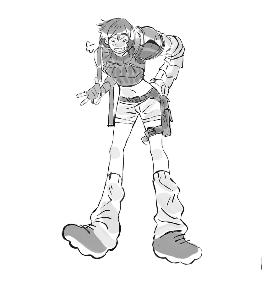 yuffie kisaragi (final fantasy and 3 more) drawn by jaysoysaucee