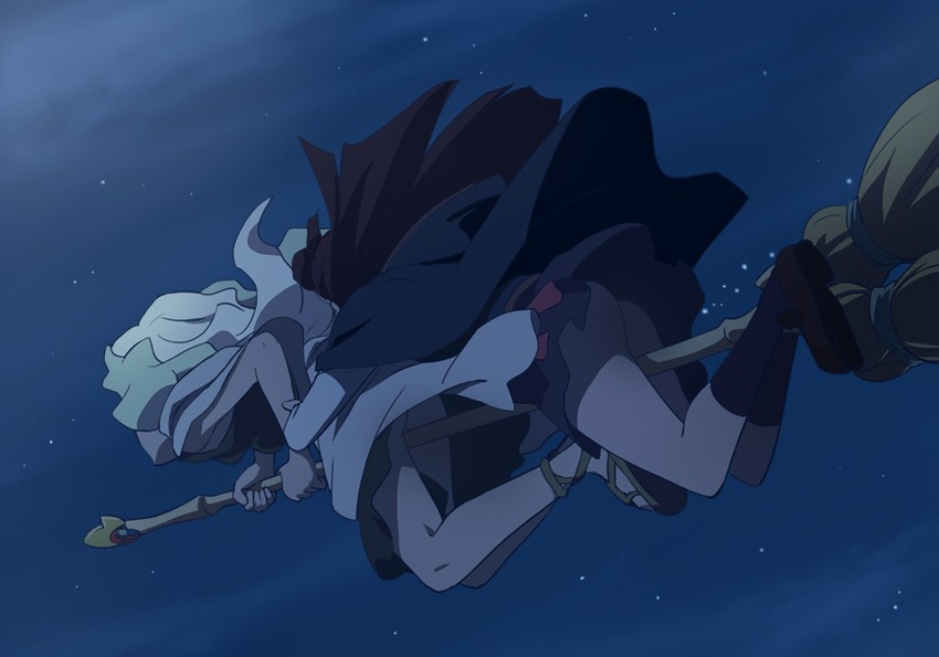 kagari atsuko and diana cavendish (little witch academia) drawn by haruyama_kazunori