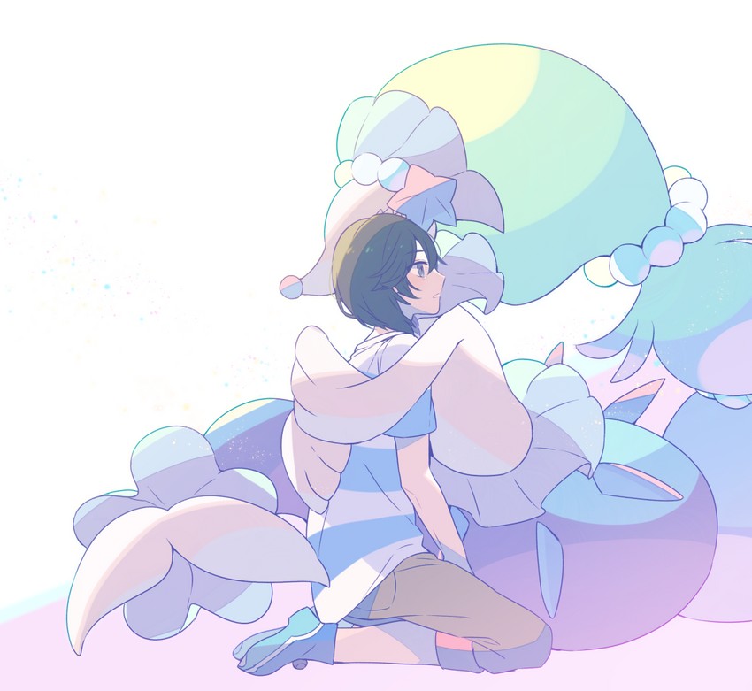 elio and primarina (pokemon and 1 more) drawn by yuiki_yuu