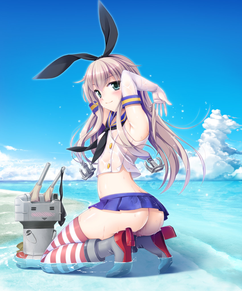shimakaze and rensouhou-chan (kantai collection) drawn by sorairo_tsukiiro