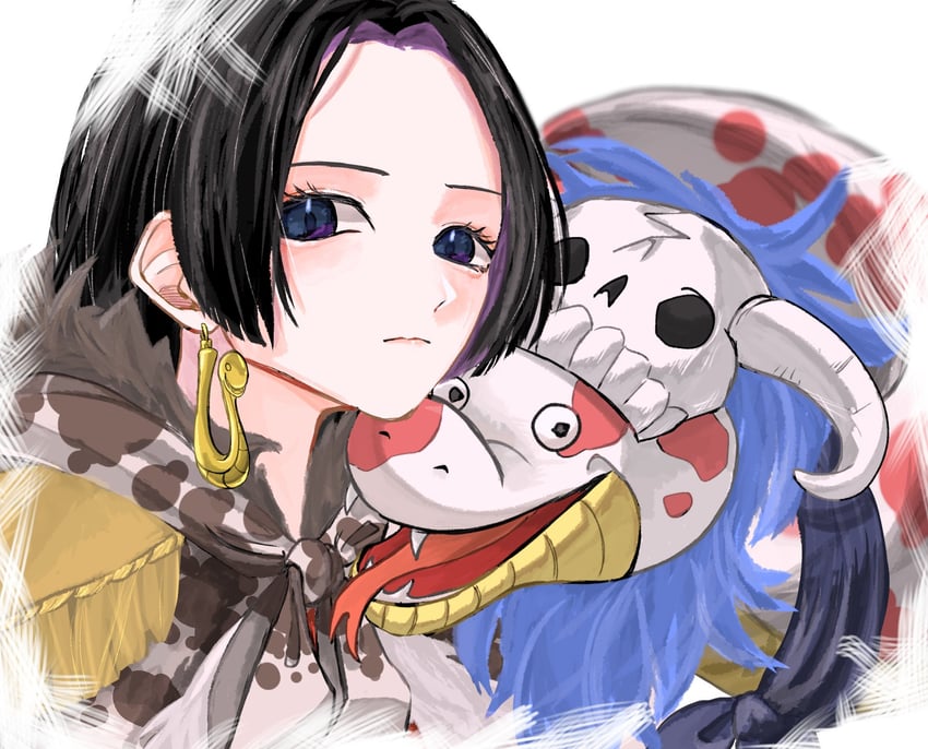 boa hancock and salome (one piece) drawn by u_mi031