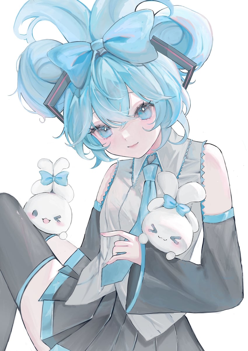 hatsune miku, cinnamoroll, and cinnamiku (vocaloid and 2 more) drawn by k580408