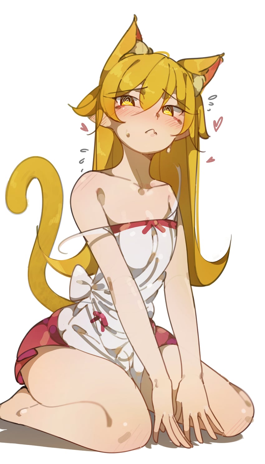 oshino shinobu (monogatari and 1 more) drawn by deko_morii