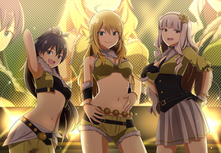 hoshii miki, shijou takane, and ganaha hibiki (idolmaster and 2 more) drawn by nicoseiga_29552361