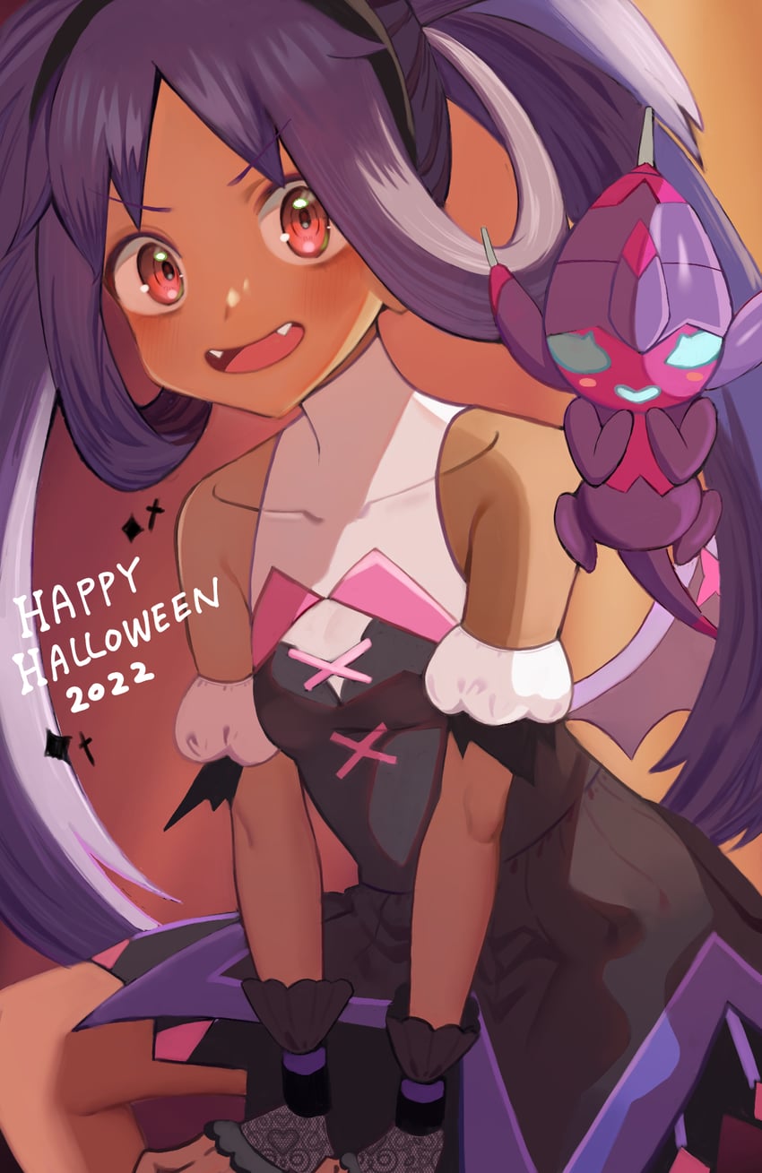 poipole and iris (pokemon and 1 more) drawn by okuro_zmzm