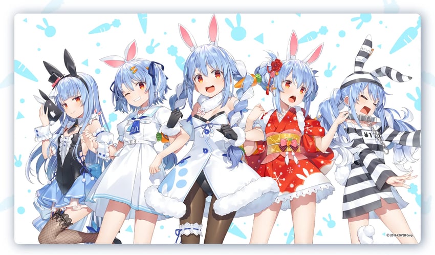 usada pekora and don-chan (hololive) drawn by yuuki_hagure