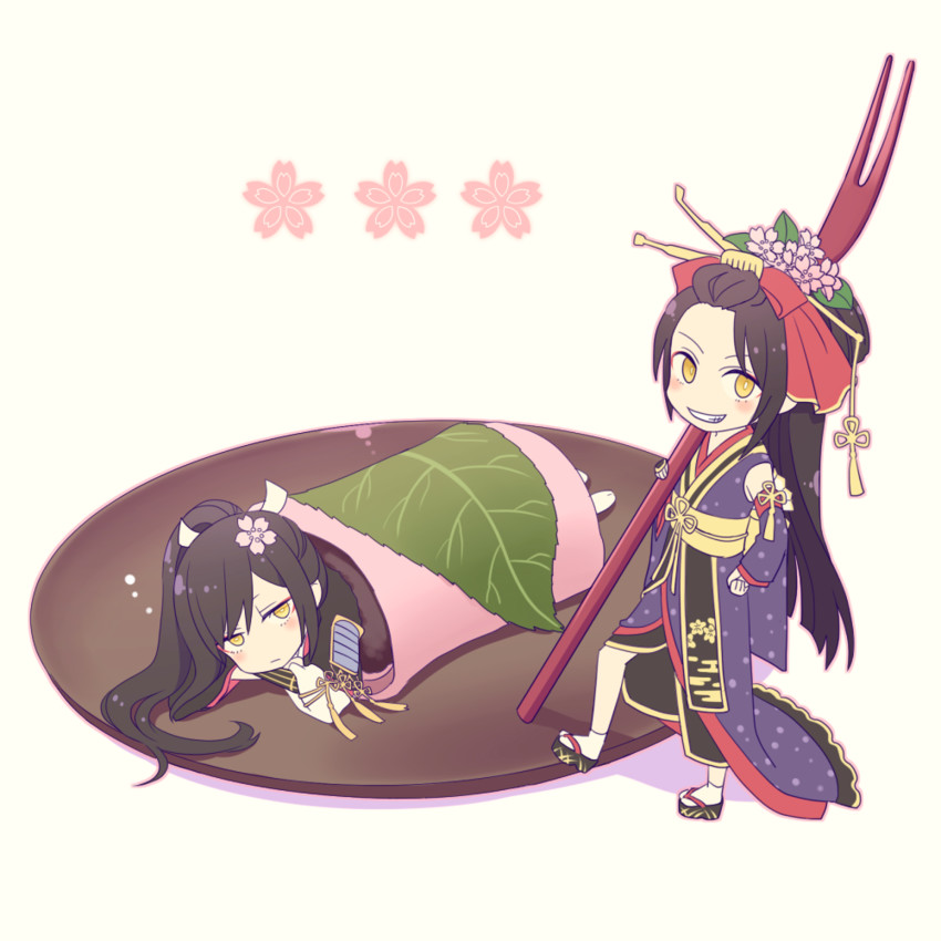 tarou tachi and jirou tachi (touken ranbu) drawn by honegai