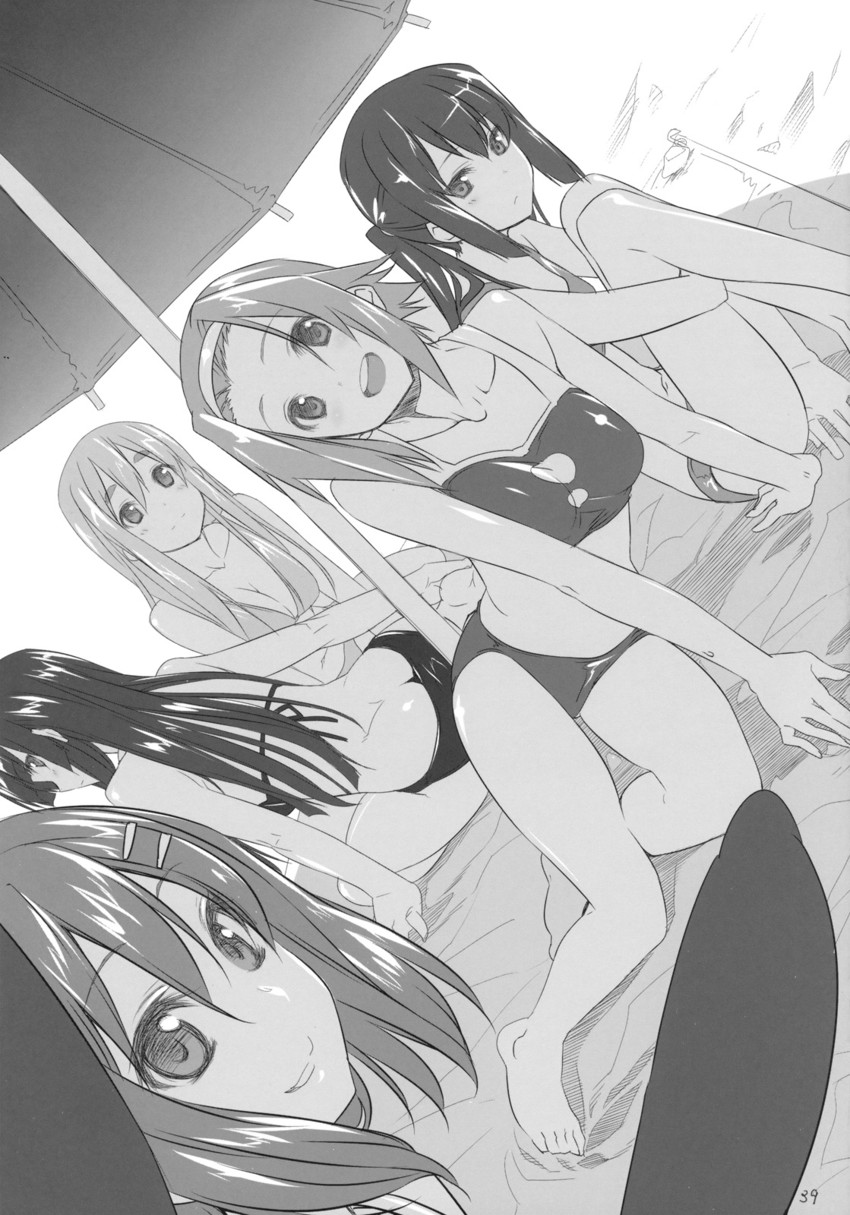 akiyama mio, nakano azusa, hirasawa yui, tainaka ritsu, and kotobuki tsumugi (k-on!) drawn by himura_kiseki