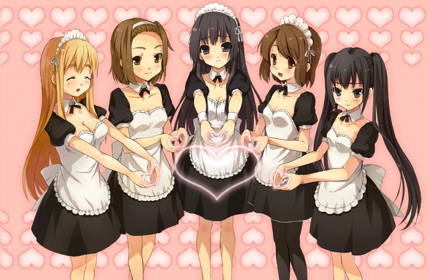 akiyama mio, nakano azusa, hirasawa yui, tainaka ritsu, and kotobuki tsumugi (k-on!) drawn by xiangtu
