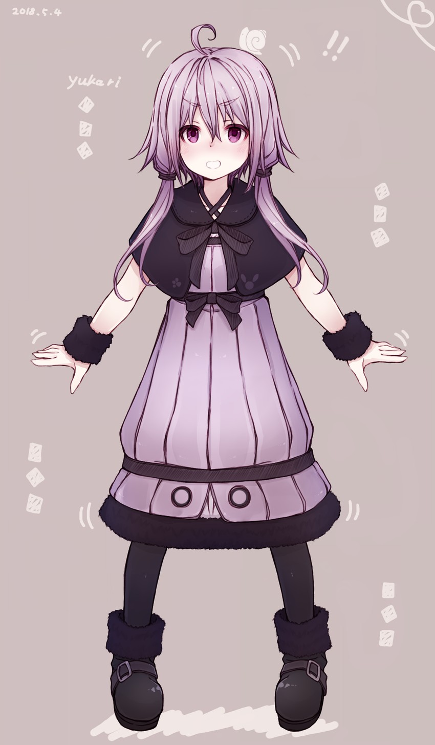 yuzuki yukari (vocaloid and 1 more) drawn by hachikuji