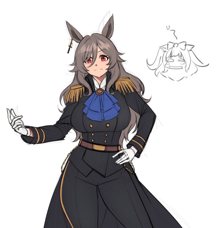 agnes digital and perry steam (umamusume and 1 more) drawn by fukuro_(maruaru00)