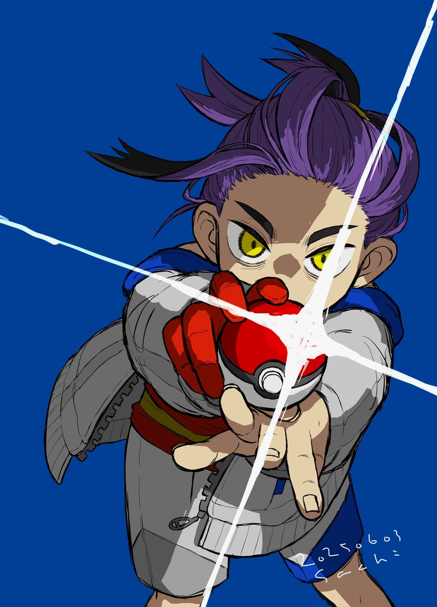 kieran (pokemon and 1 more) drawn by sachi_achi