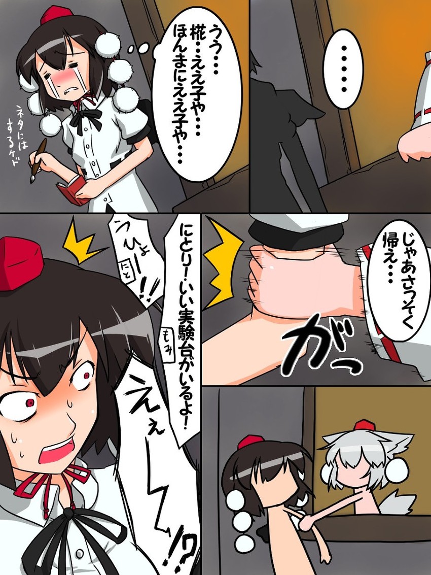 shameimaru aya and inubashiri momiji (touhou) drawn by cinnamon_sabaku