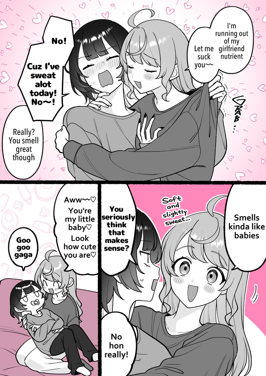 minato matsuki and koharu suzumura (koharu and minato) drawn by hyaluron_&_daruma